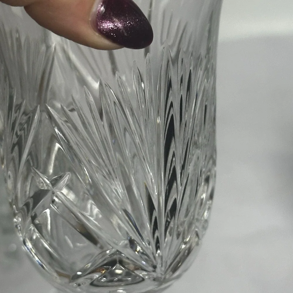 SET‎ 6 VINTAGE GORHAM WINE DIAMOND LEAD CRYSTAL GLASSES RETIRED EUC